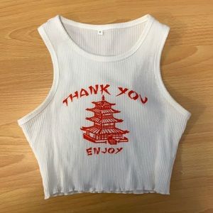 Princess Polly Cropped Graphic Tank Top